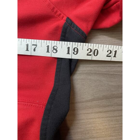 Lauren Ralph Lauren Jacket Women Large Red Black Full Zip Track Pockets - Picture 8 of 10